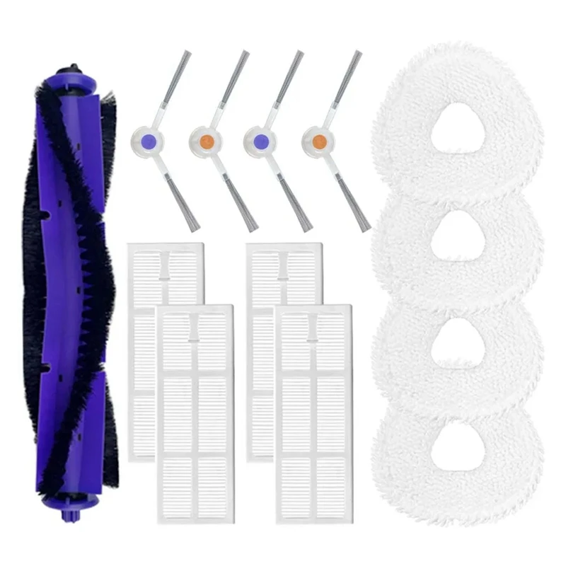 For Narwal Freo / Narwal J3 Robot Vacuum Cleaner Main Side Brush Hepa Filter Mop Cloths Replacement Accessories Kit