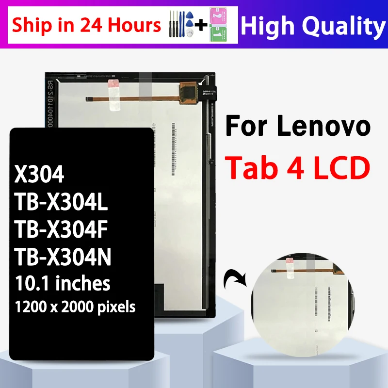 10.1“AAA+ For Lenovo Tab 4 TB-X304L TB-X304F TB-X304N/X X304 LCD Display Matrix Module + Touch Screen Panel Digitizer Assembly