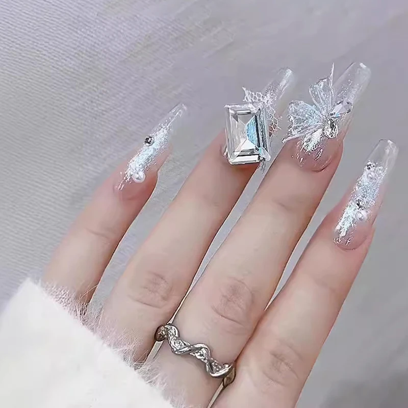 نازک دھاتی جپسم ریت پینٹنگ 3D مینیکیور گلو مستقل اثر نیل کندہ جیل لڑکیوں کے نیل آرٹ کے لئے ہٹانا آسان ہے