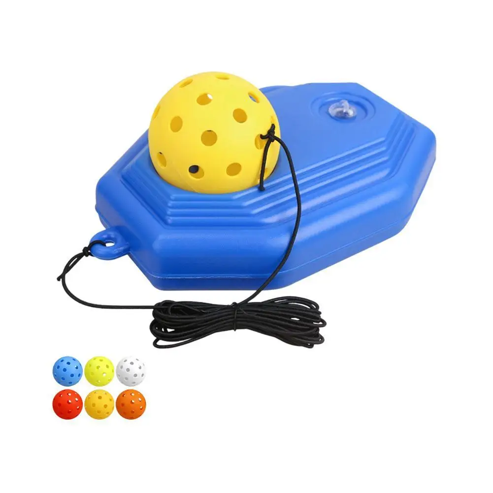 Pickleball-Solo-Trainingsgerät mit Rückprallball, elastischem Seil und stabiler Wasserbefüllbarer Basis für Anfänger zum Üben – Detail 9