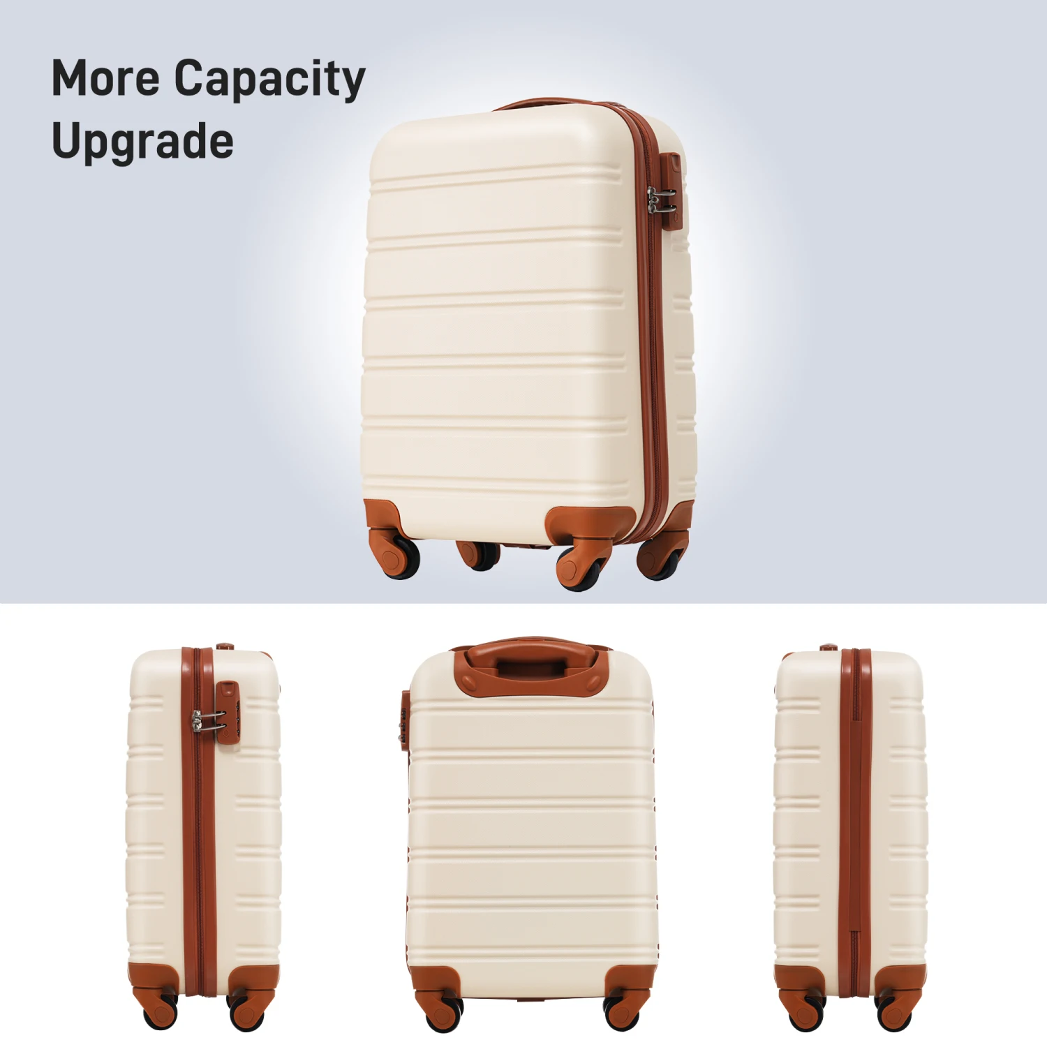 

Hardshell Luggage Sets 20inches + Bag Spinner Suitcase with TSA Lock Lightweight