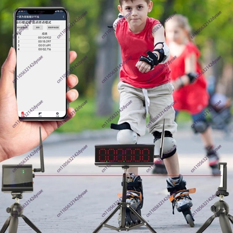 Hertz Laser Sensor Racing Clock Accurate Countdown Digital Racing Timer For Athletes Running Speed Training
