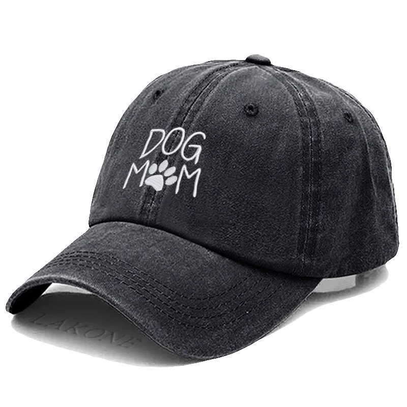 

DoG MOM Embroidery Hat Vintage Soft Cotton Unisex Baseball Cap for Men Women Sport Visors Adjustable Sun Visor Hats