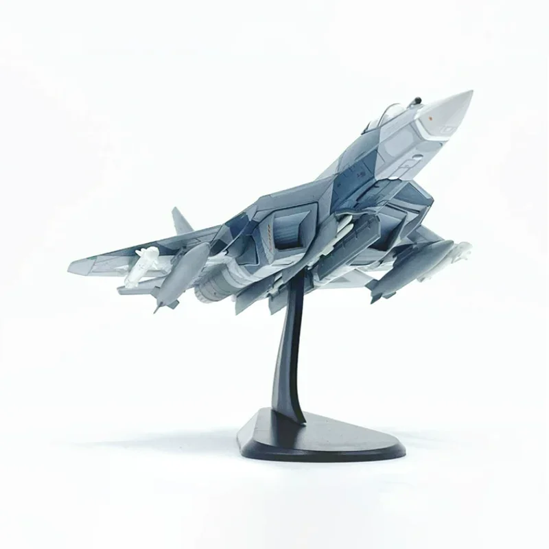 Diecast Metal Alloy 1/100 Scale Russian Su 57 SU57 Fighter Airplane Aircraft Replica Model Su-57 Plane Model Toy For Collection