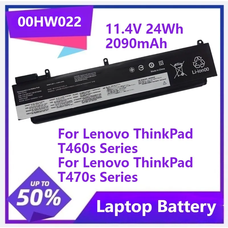01AV405 00HW022 Laptop battery For Lenovo ThinkPad T460s T470s Series 00HW038 00HW025 01AV406 00HW024 01AV407 00HW023 2310mAh