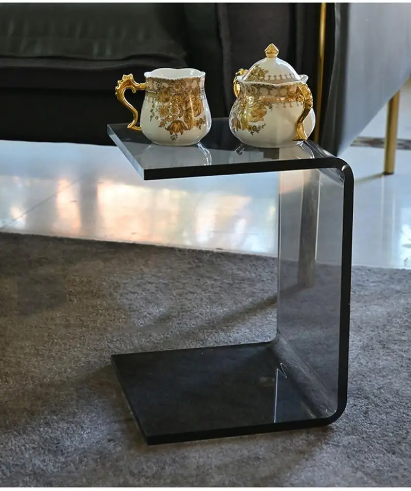 Japanese Acrylic Storage Shelf Living Room Stool Transparent Home Makeup Stool Children Change Shoe Stool U-shaped Storage Rack