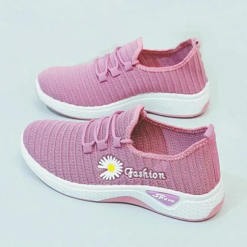 Popular Women's Shoes Autumn New Collection True Fly Weaving Old Beijing Cloth Shoes Little Daisy Women's Casual Sports Shoes Wa