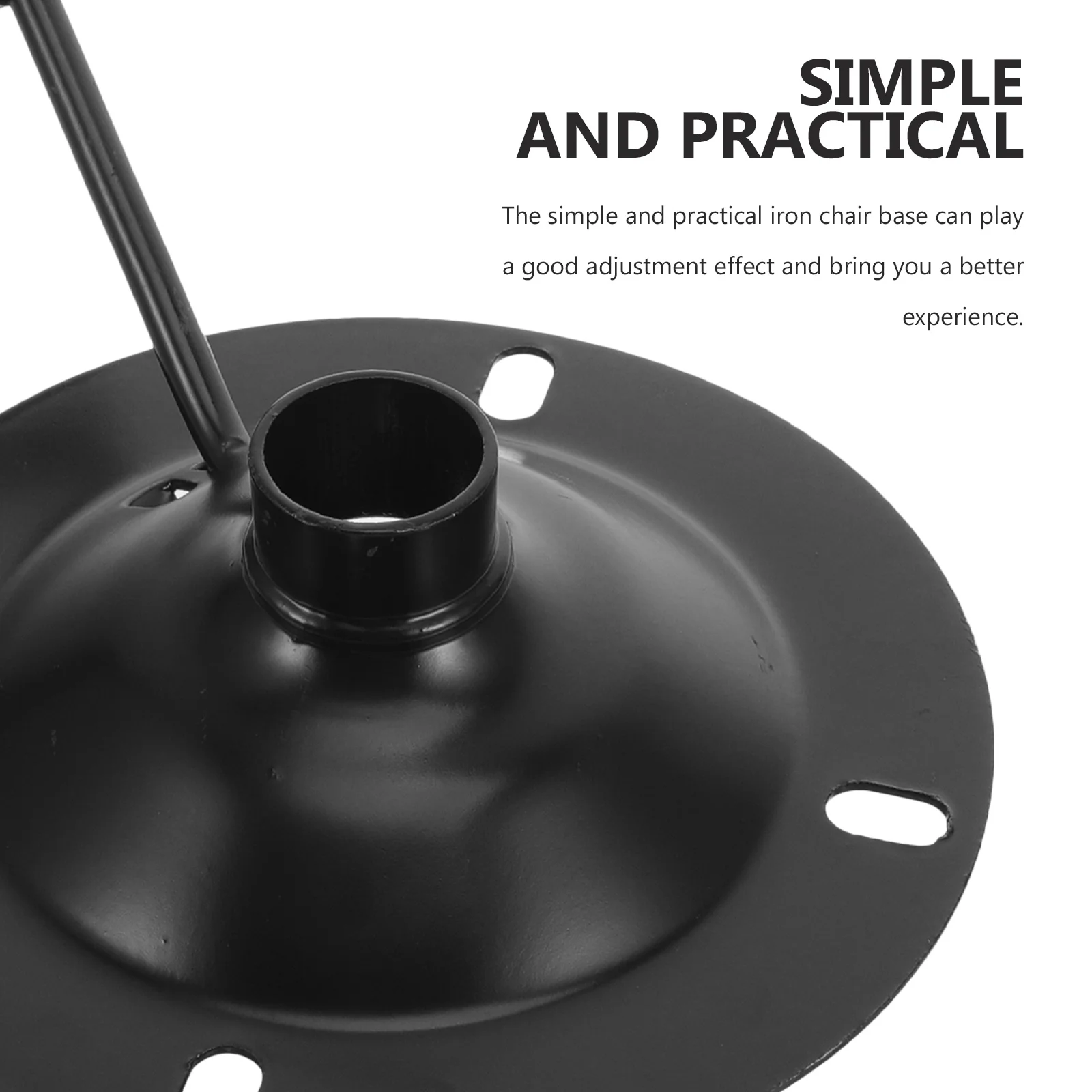 

2Pcs Office Chair Swivel Base Metal Chair Plate Replacement Sturdy Iron Construction for Smooth Rotation and Reliable Tilt