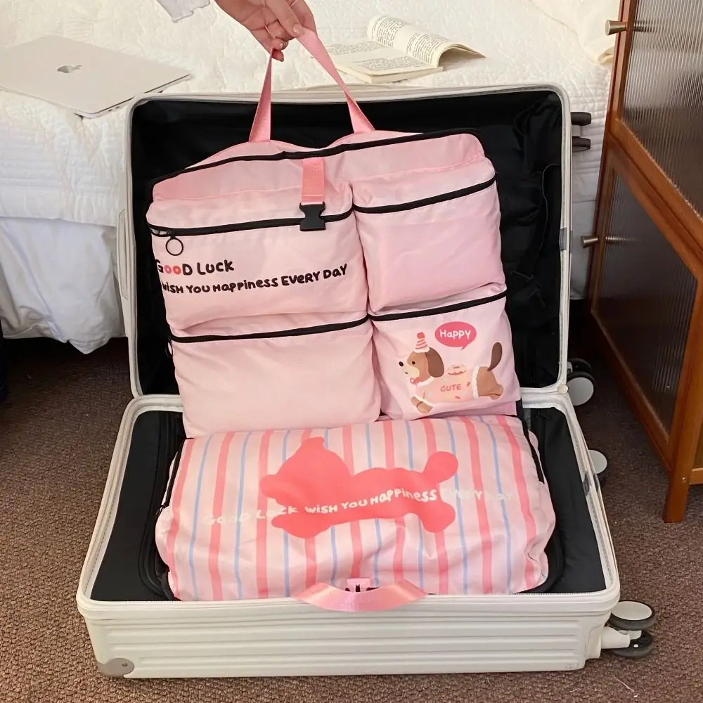

Large Capacity Travel Storage Bag Divided Storage Lightweight Luggage Organizing Bag Moisture-proof with Handle