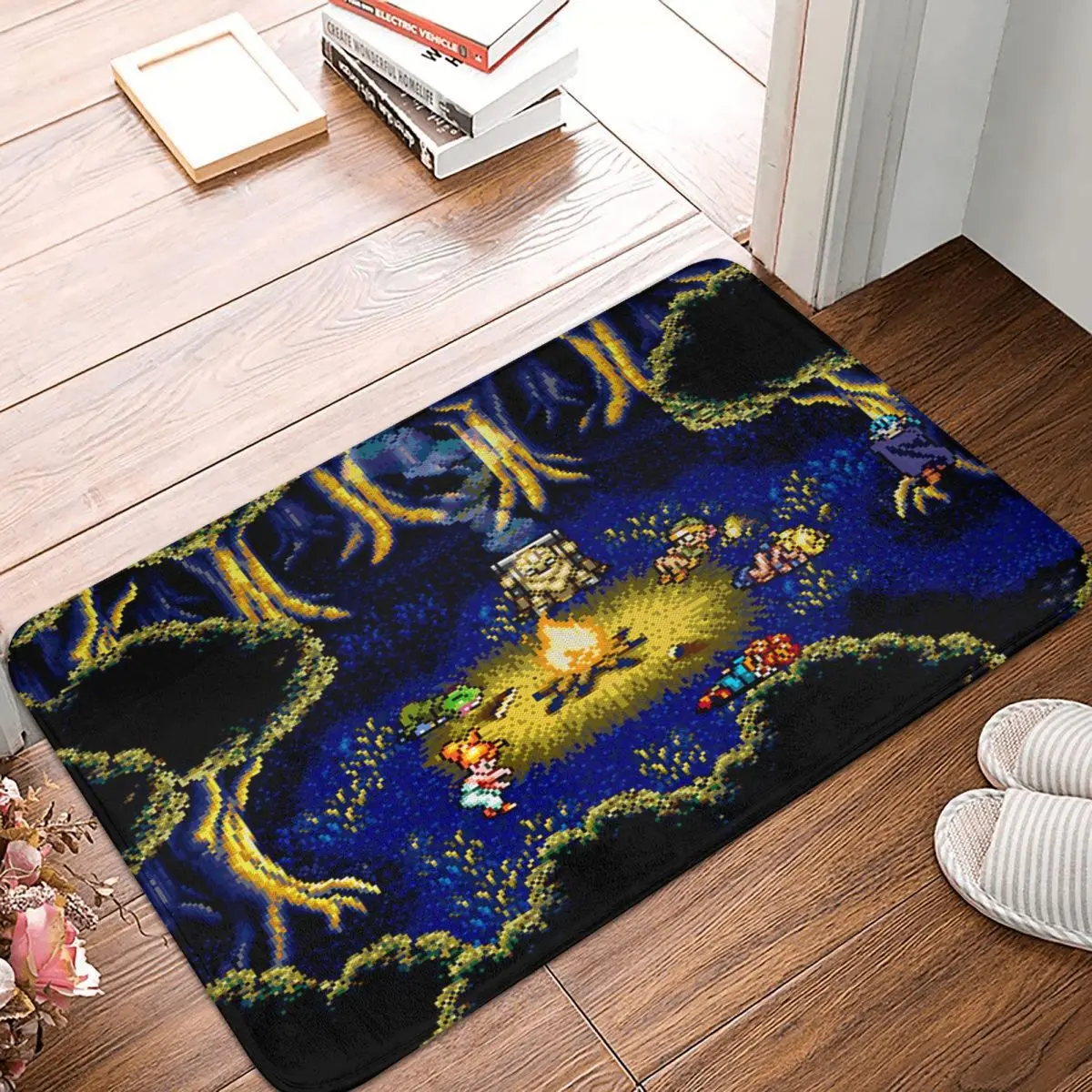 Chrono Trigger Campfire 40x60cm Carpet Polyester Floor Mats Holiday Bathroom Festivle Gifts