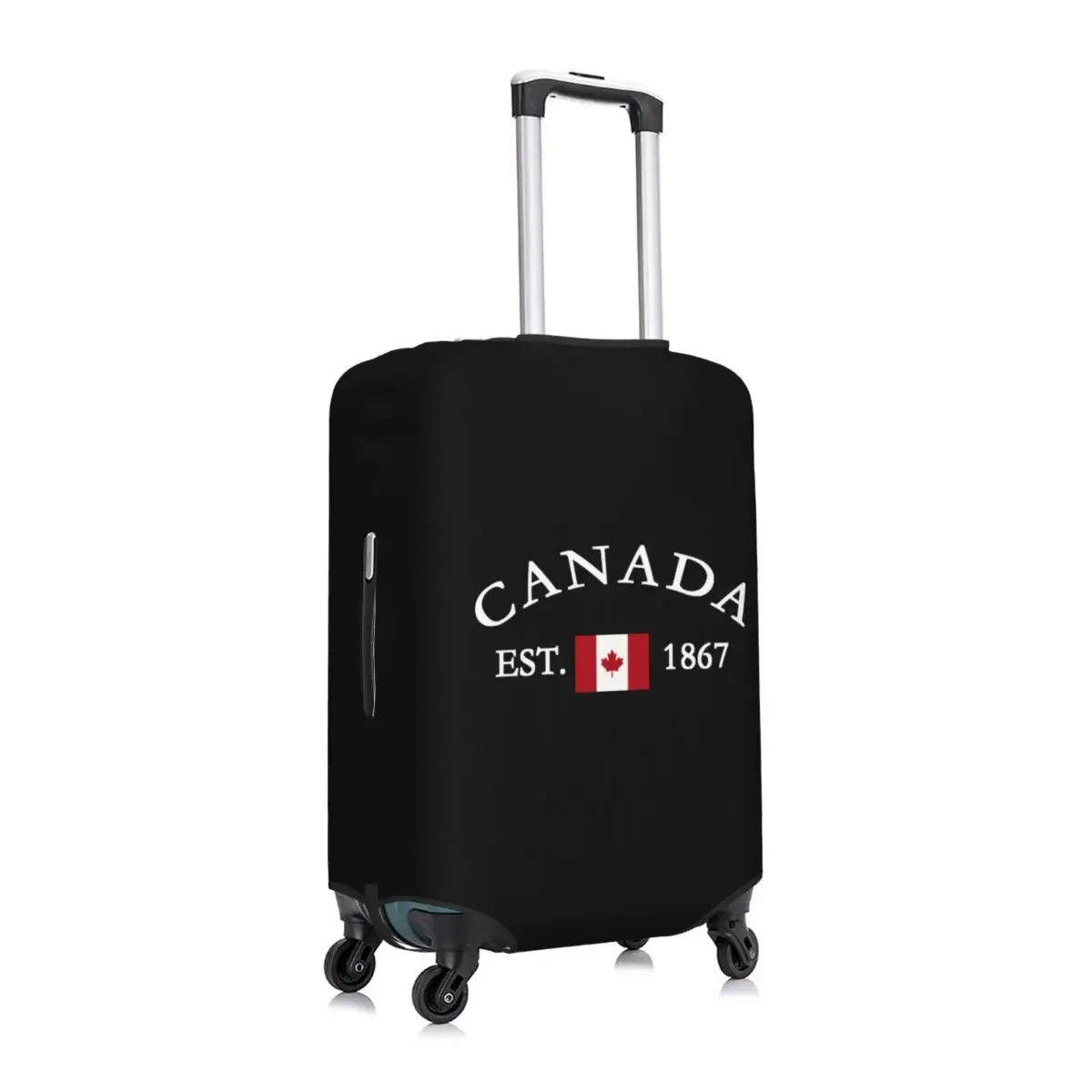 Custom Canada Flag Luggage Cover Elastic Canadian Maple Leaf Travel Suitcase Protective Covers Suit For 18-32 inch