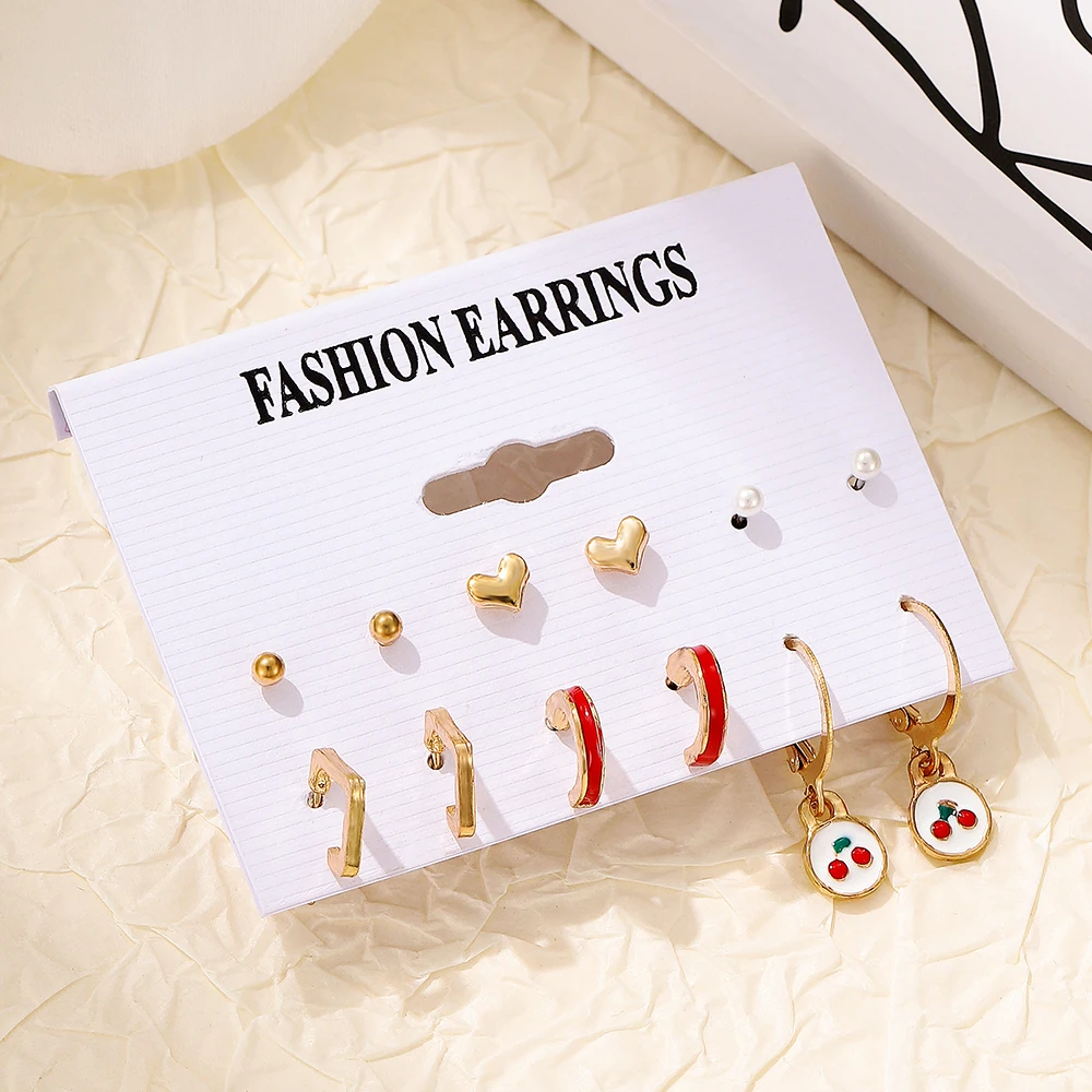 12pcs Simple Set Multiple Styles earrings, Women's Fall And Winter Daily Match, Attend A Party Vacation Dating Gift, Perfect Gif