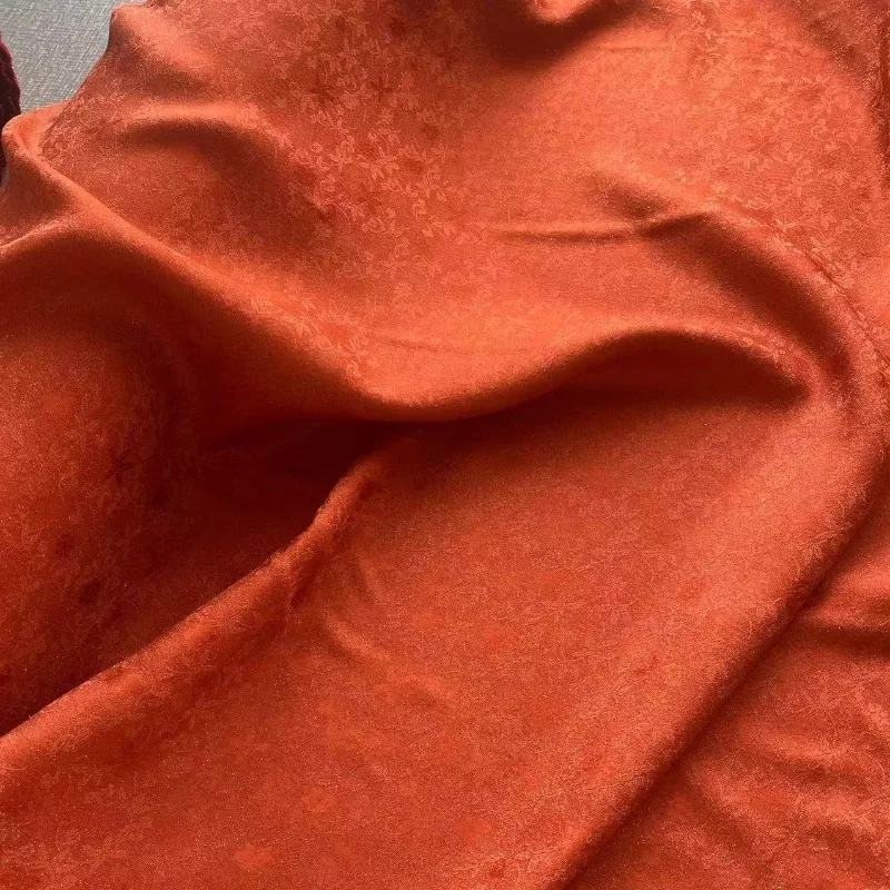 Silk Jacquard Brocade Fabric Bamboo Lingzhi Gold Thread Chinese Style for Spring Summer Qipao Hanfu DIY Fabrics for Sewing
