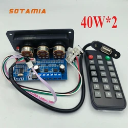 SOTAMIA Bluetooth Amplifier Audio Board 40Wx2 Hifi Stereo Home Music Sound Speaker Amplificador U Disk AUX Power Amplify