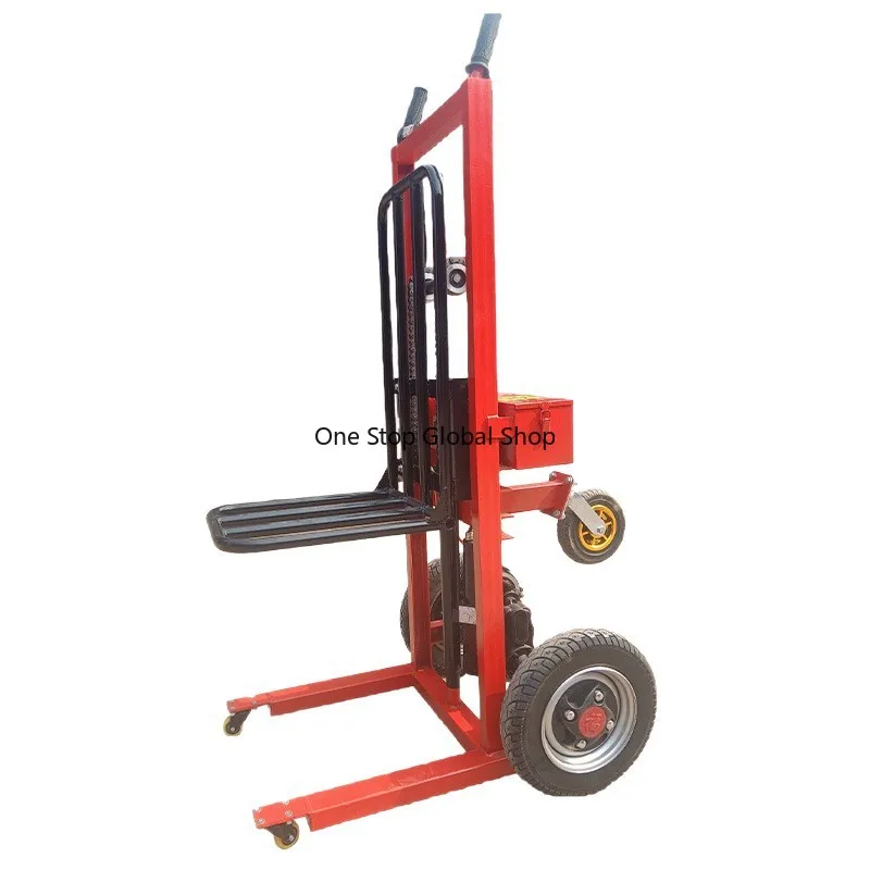 Portable loading and unloading truck, small forklift truck, slot truck, all-electric liftable warehouse logistics stacker truck