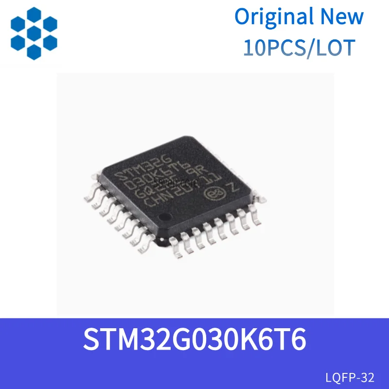

Original New 10pcs/lot STM32G030K6T6 LQFP-32 ARM Cortex-M0+ 32-bit Microcontroller -MCU