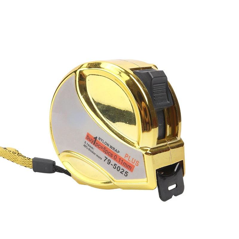 Metric Steel Tape measure retractable Case is made of SUV Plated Gold which Waterproof and Wear-resistant Measuring tape Tools