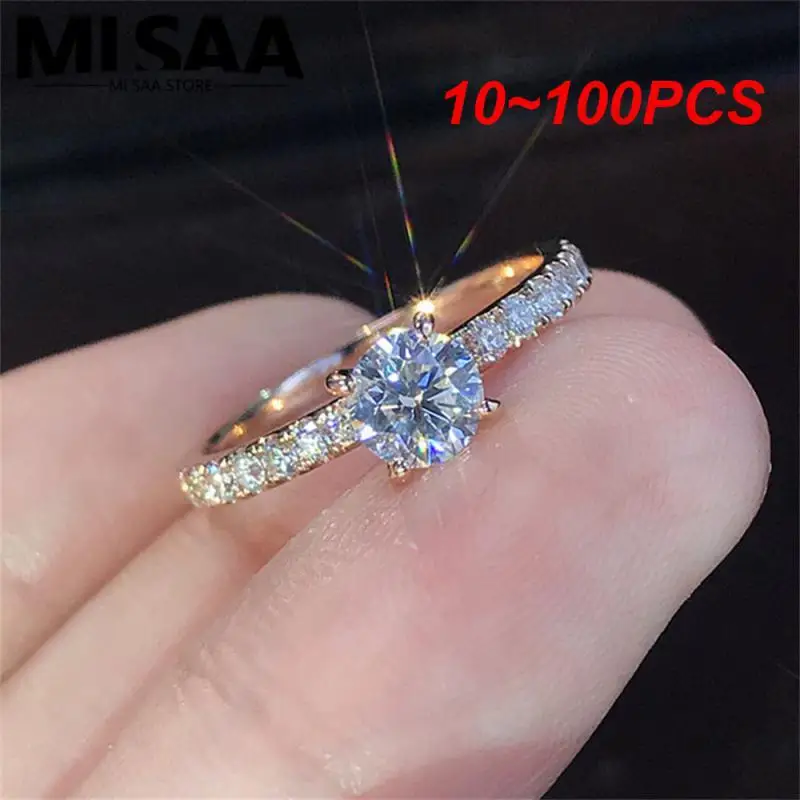 10~100PCS Engagement And Wedding Rings Comfortable Wear High-quality Material Refined Exceptional Craftsmanship Elegant