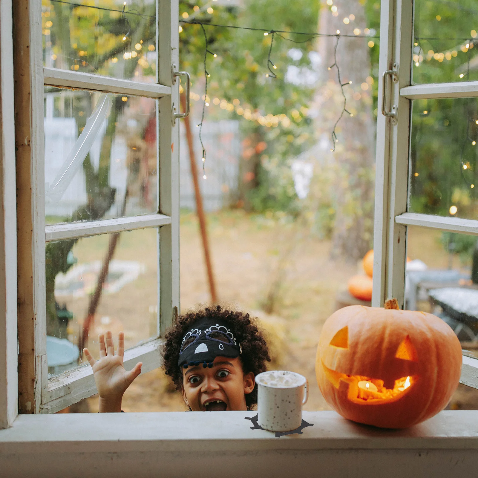 

4Pcs Non-Woven Halloween Web Coasters and Practical for Various Occasions Coaster Web Coaster Halloween Placemats