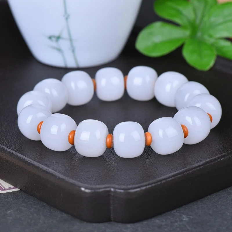 Exquisite Jinsi Jade Old-Shaped Beads Fashionable Simple Elegant Bracelet Pliable Temperament Bracelet Girlfriend Gifts