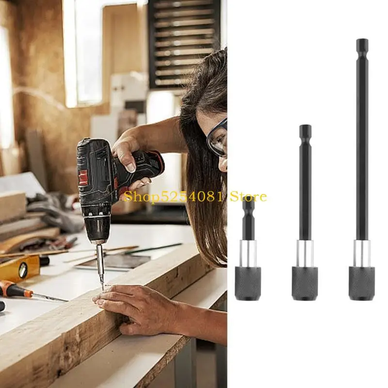 

AXYC 6.35mm 1/4 Shanks Quick Releases Electric Drill Bit Screwdriver Bit Holder 60mm Quick Changings