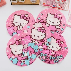 Kawaii Sanrio Hello Kitty rastgele duş kap su geçirmez kalınlaşmış karikatür sevimli saç boyası kap mutfak yağı dayanıklı taşınabilir seyahat