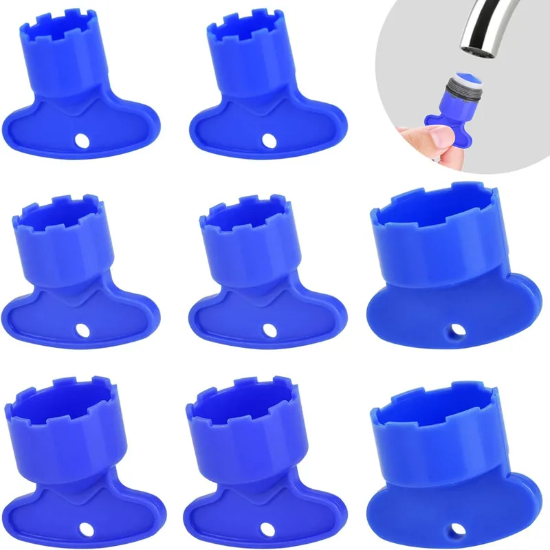 

4pcs New ABS Practical Faucet Aerator Wrench with Bubbler Filter Faucet Aerator Key Tap Tools Foamer Removal Spanner Instrument