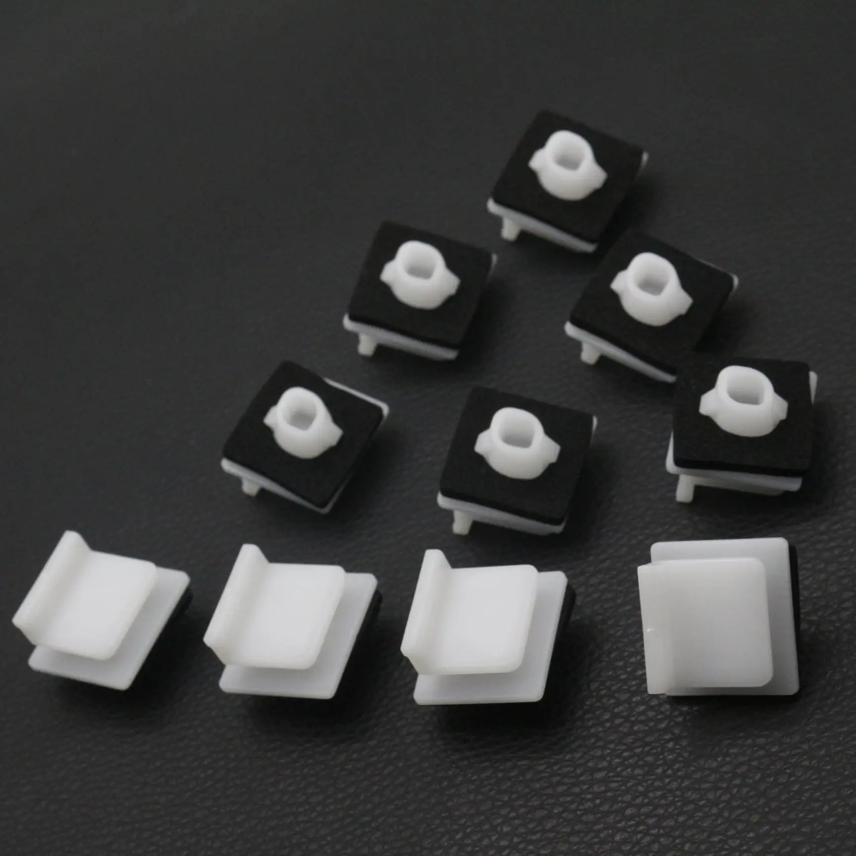 

10 Pcs Body Sill Panel Clip With Sealer For Honda Fit 2007–2013 Rocker Molding Fastener 91514-SAA-003 White Nylon Retainer