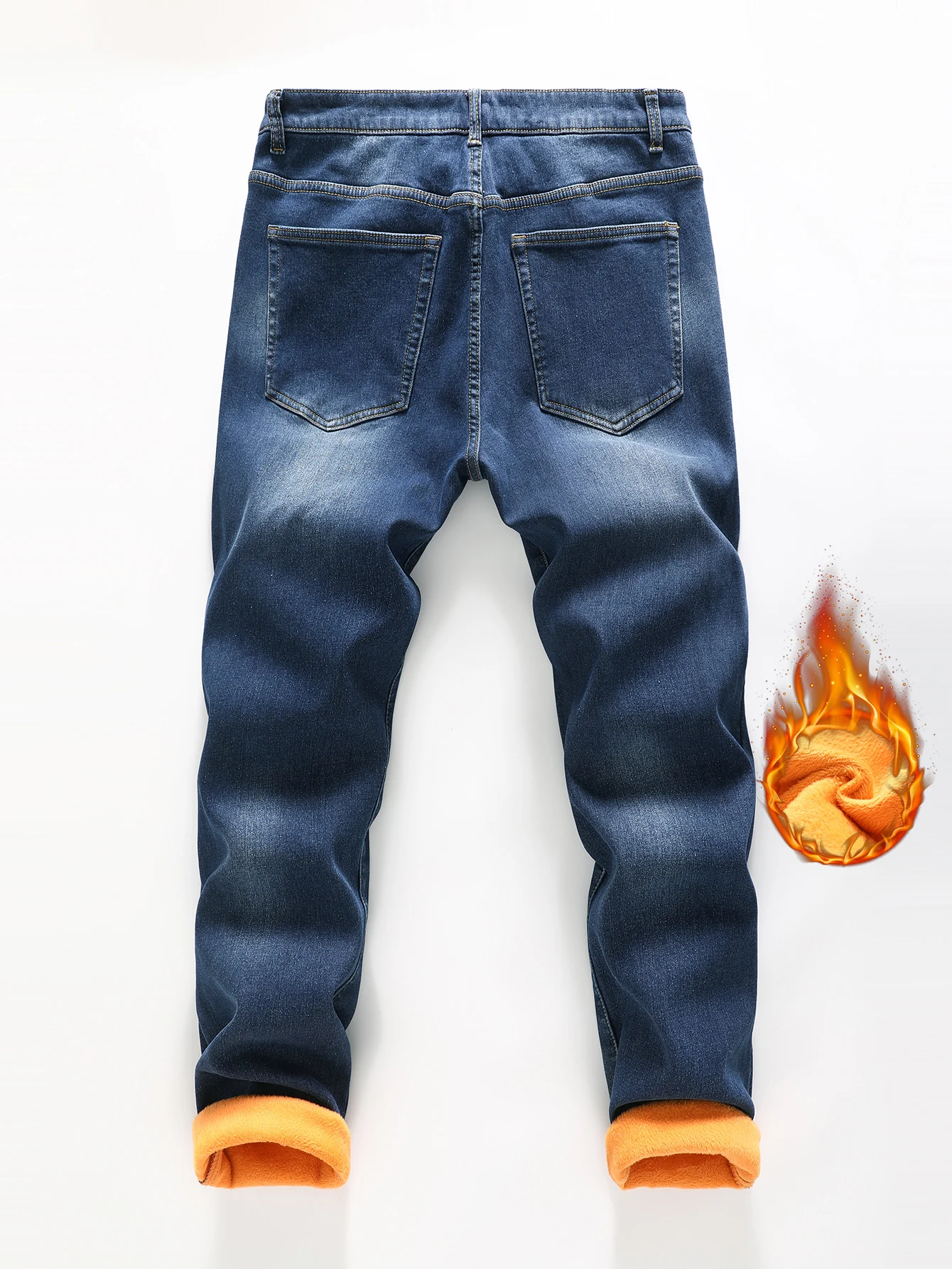 Jean Slim Rembourré pour Homme, Pantalon Crayon en Denim, Confortable, à la Mode