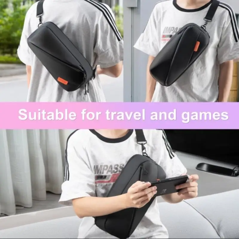 Versatile Crossbody Storage Bag Large Capacity Shoulder Bag for ROG/Steam Console