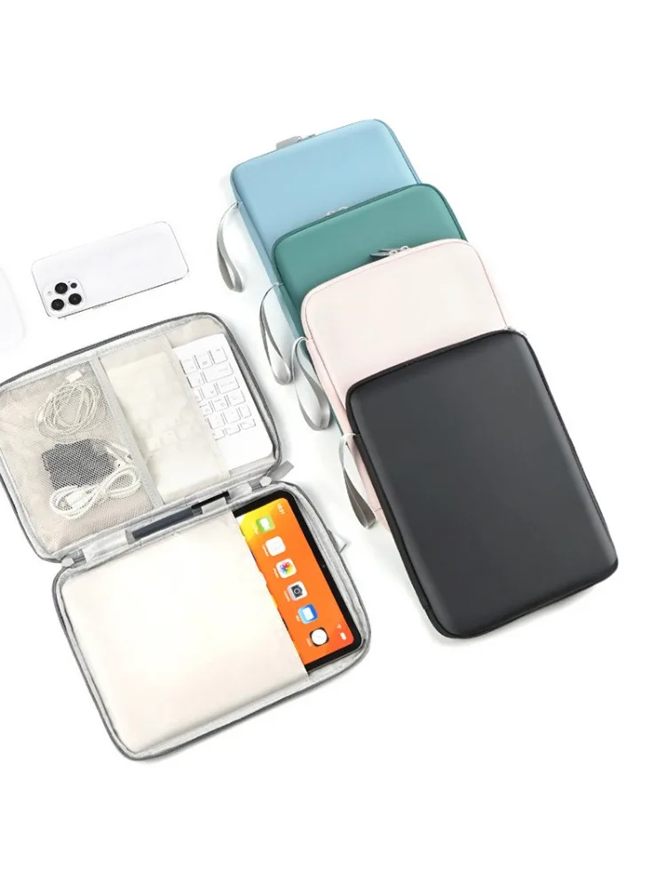 Sac à main pour tablette 7.9-12.9 pouces, housse pour IPad Pro Samsung Xiaomi, pochette Portable antichoc, étuis multi-poches pour tablette