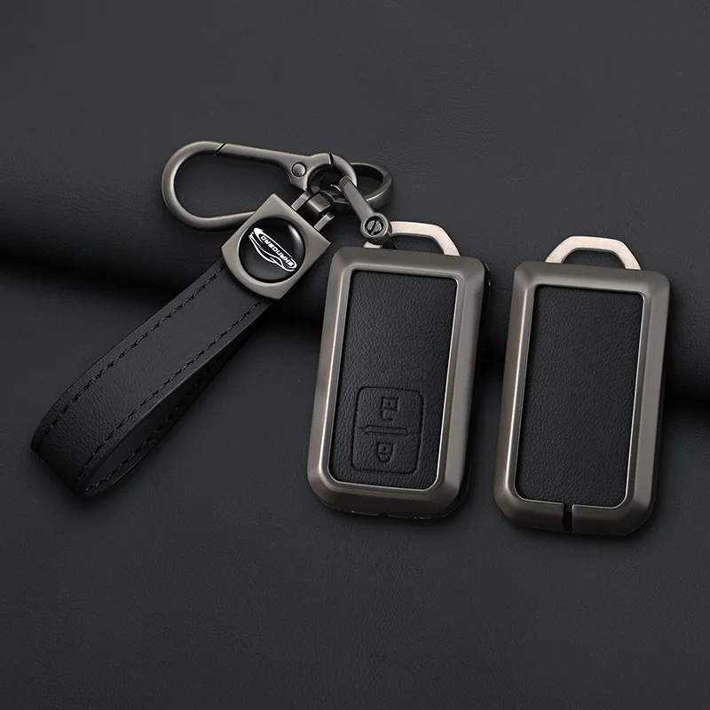 Zink-legierung Leder Auto Smart Key Fall Abdeckung Schutz Shell Für Suzuki Sierra Jimny Swift Embona Spacia Wagon Ertiga Zubehör – Detail 10