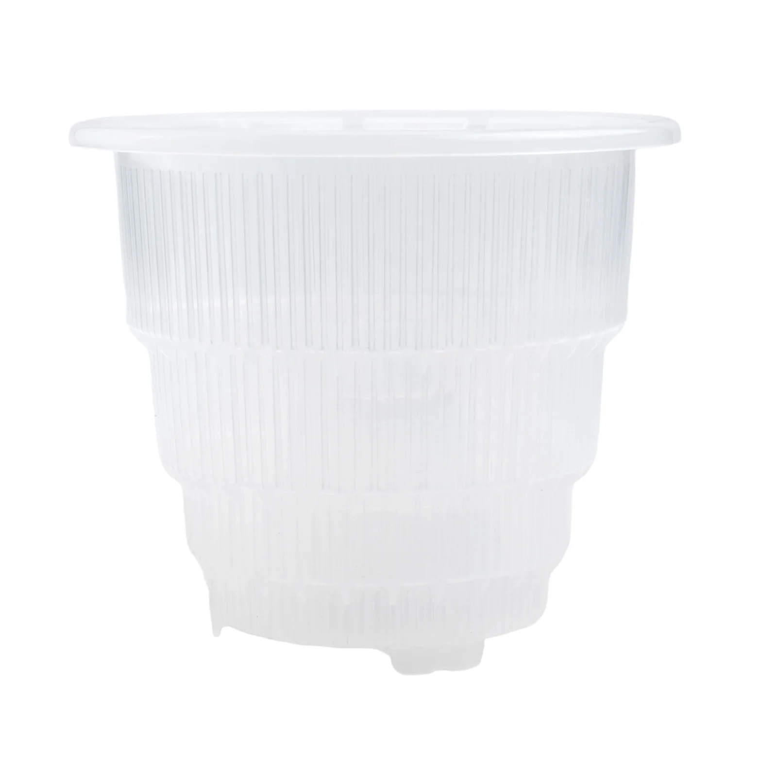 Resin Orchid Flower Pot Featuring Patented Root Guide and Ventilation Holes for Maintaining Proper Drainage and Root Aeration