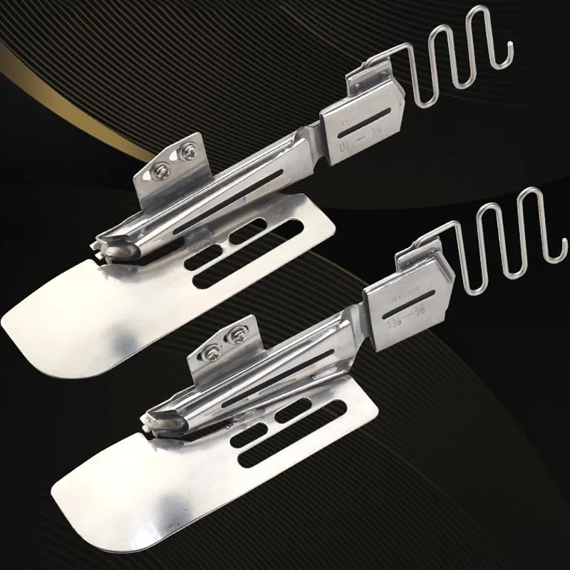 

Sewing Machine Tool Accessories Pulling tube device Double Folder Stretch Cylinder Cover Stitch Binder Steel Flat Binder