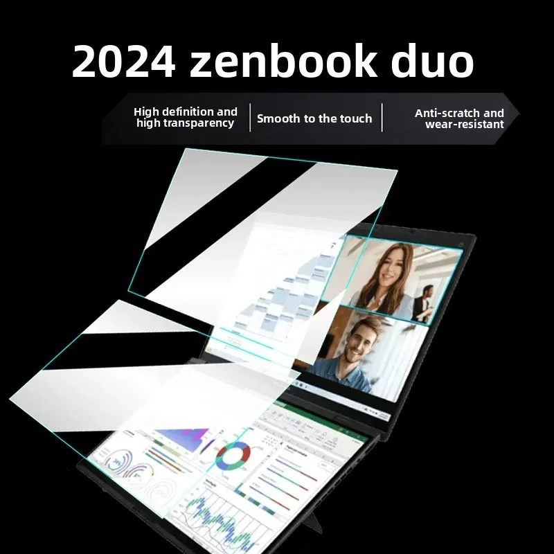 

for 2024/25 ASUS Zenbook Duo14 computer screen film UX8406 keyboard cover anti-glare and anti-blue screen protection film cover