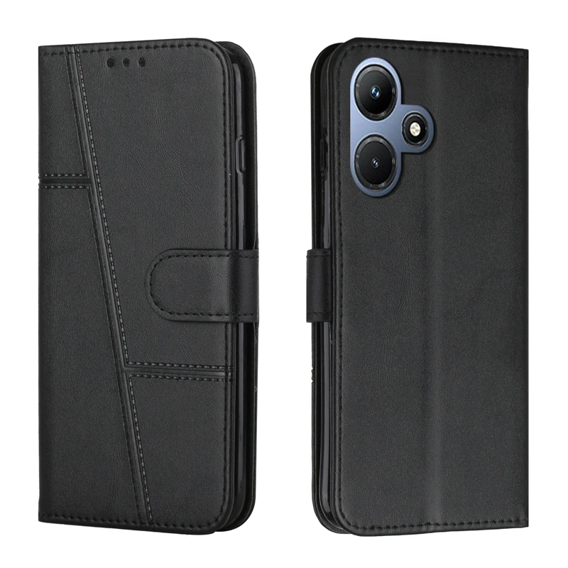 Phone Case For Infinix Hot 40 Pro 30i 40i 30 Play NFC Leather Cases Hot40 40Pro Hot30 Hot30i Hot40i PlayNFC Wallet Flip Cover