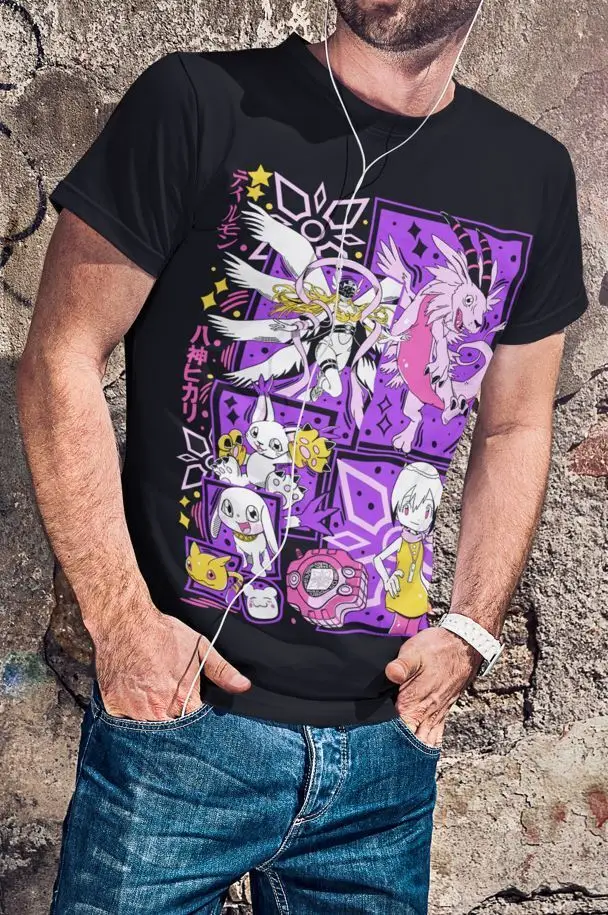 Omnimon Digimon Adventure T-shirt Guilmon Digimon Adventure Anime Shirt All Size