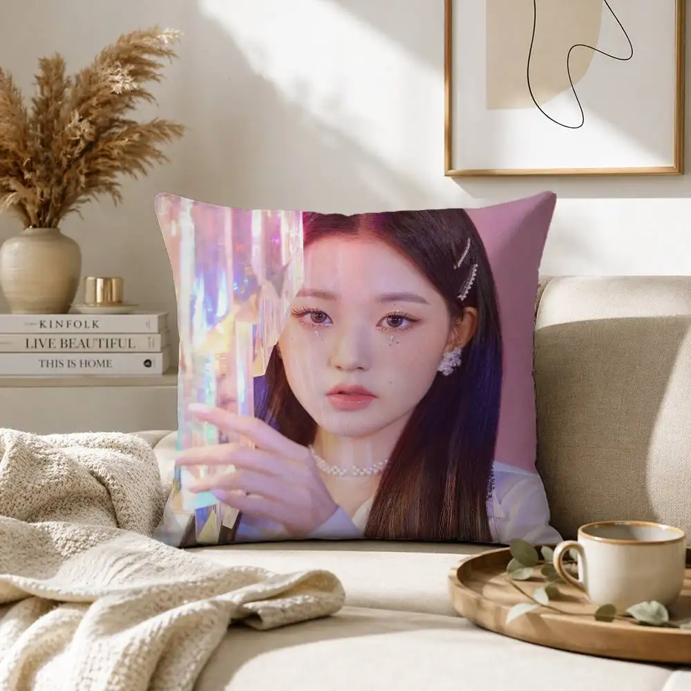 Korean Kpop J-Jo Jang Won-young Pillow Case for Sofa Living Room Home office Decor Protective Cover