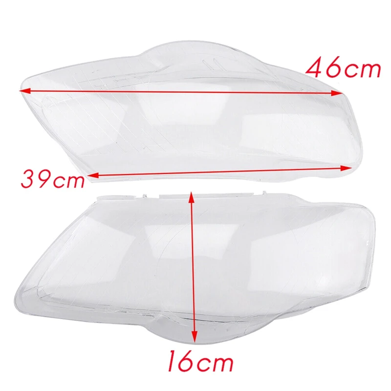 Side For Passat Magotan B6 R36 2006-2011 Car Headlight Lens Cover Headlamp Lampshade Front Light Shell Cover