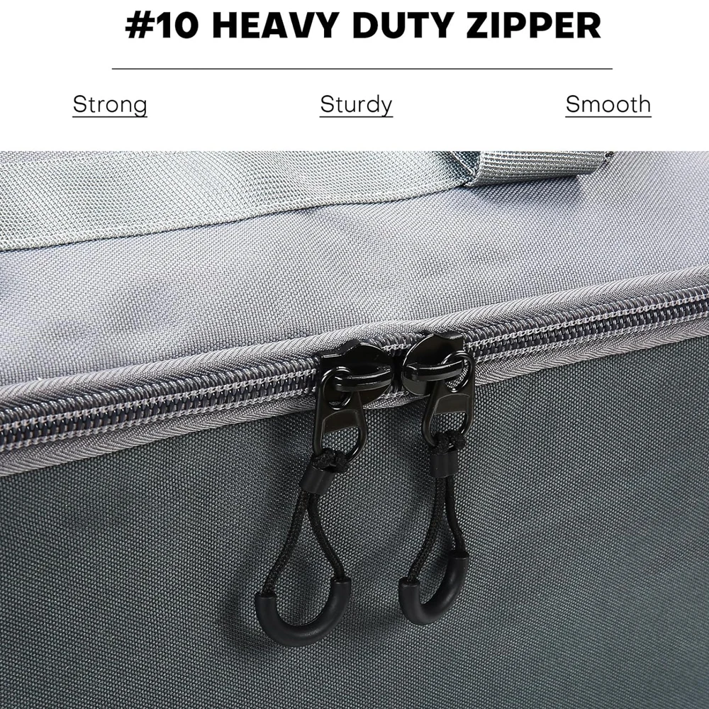 Lightweight Ski Snowboard Travel Bag Multiple Compartments Easy Carry Design Heavy-Duty Zippers Polyester/Nylon Material All