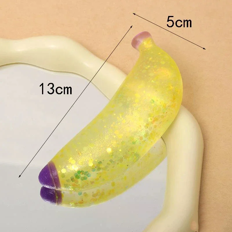 Maltose Banana Squeeze Toy, Slow Rebound Decompression Fidget Toy for Home Decor & Gifting
