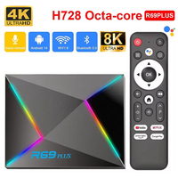 R69 Plus Voice Control TV Box Ultra HD 8K 4K Allwinner H728 Octa Core Support BT5.0 tv box 4G 5G WIFI 6 Set Top Box iptv