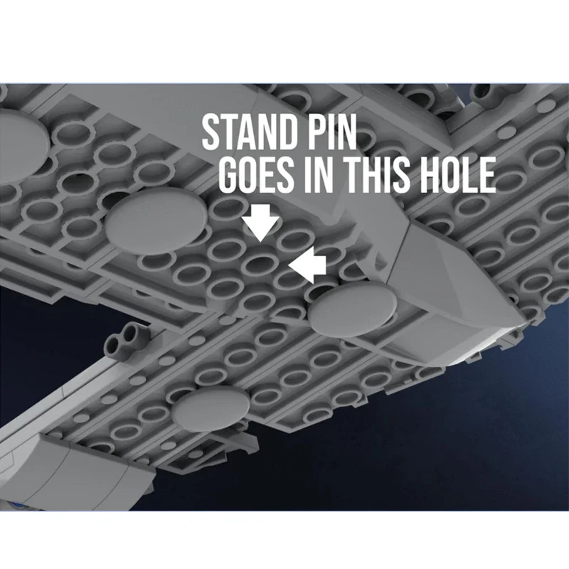 MOC Display Stand For Star Plans N1 Starfighter 75325 Model Building Blocks DIY Showing Assemble Bricks Kid Toy Christmas Gift