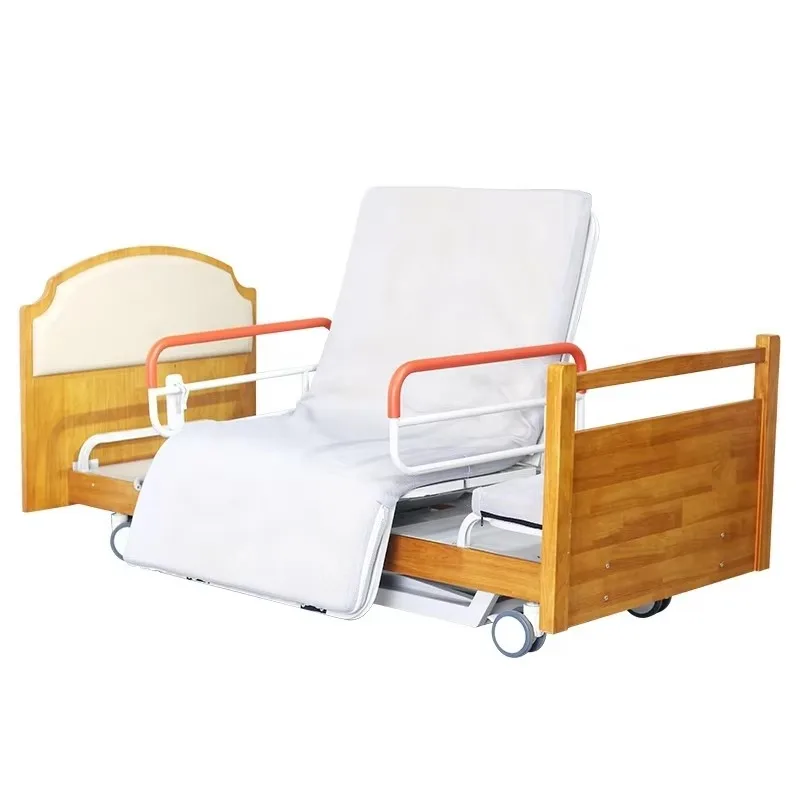 Luxury Home Care Electric Rotation Bed, Hospital Electric Adjustable Nursing Bed for the Elderly Home Care bed