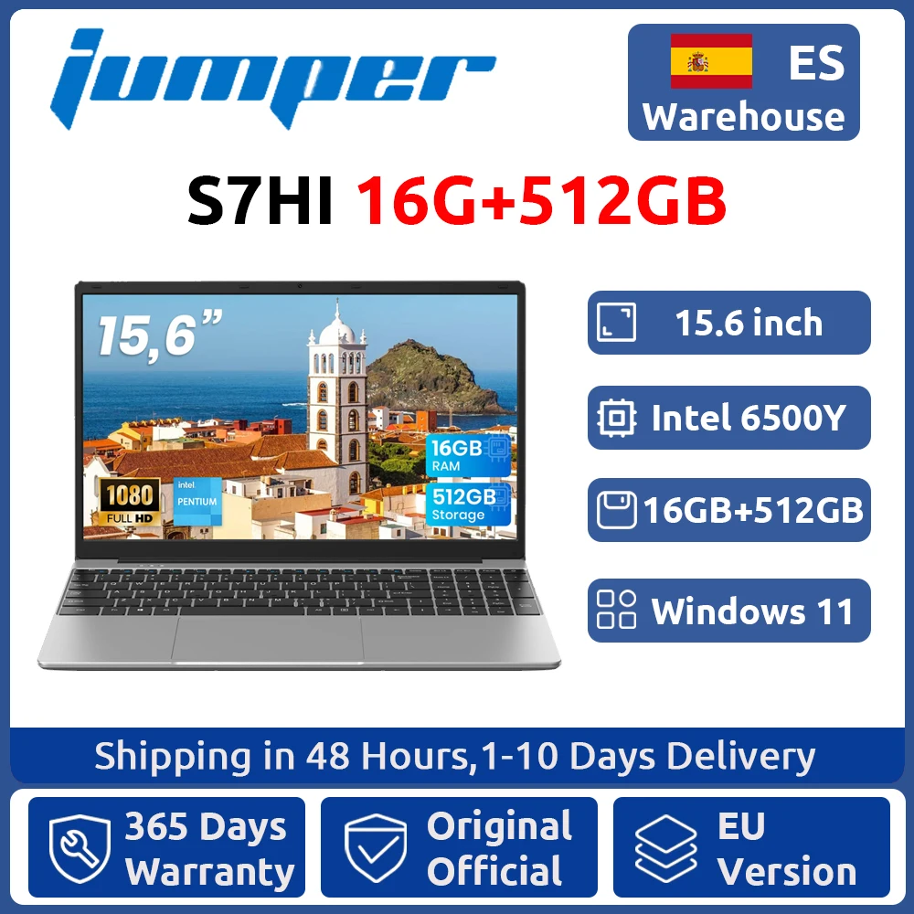 Portátil Jumper 15,6" 16GB RAM 512GB SSD