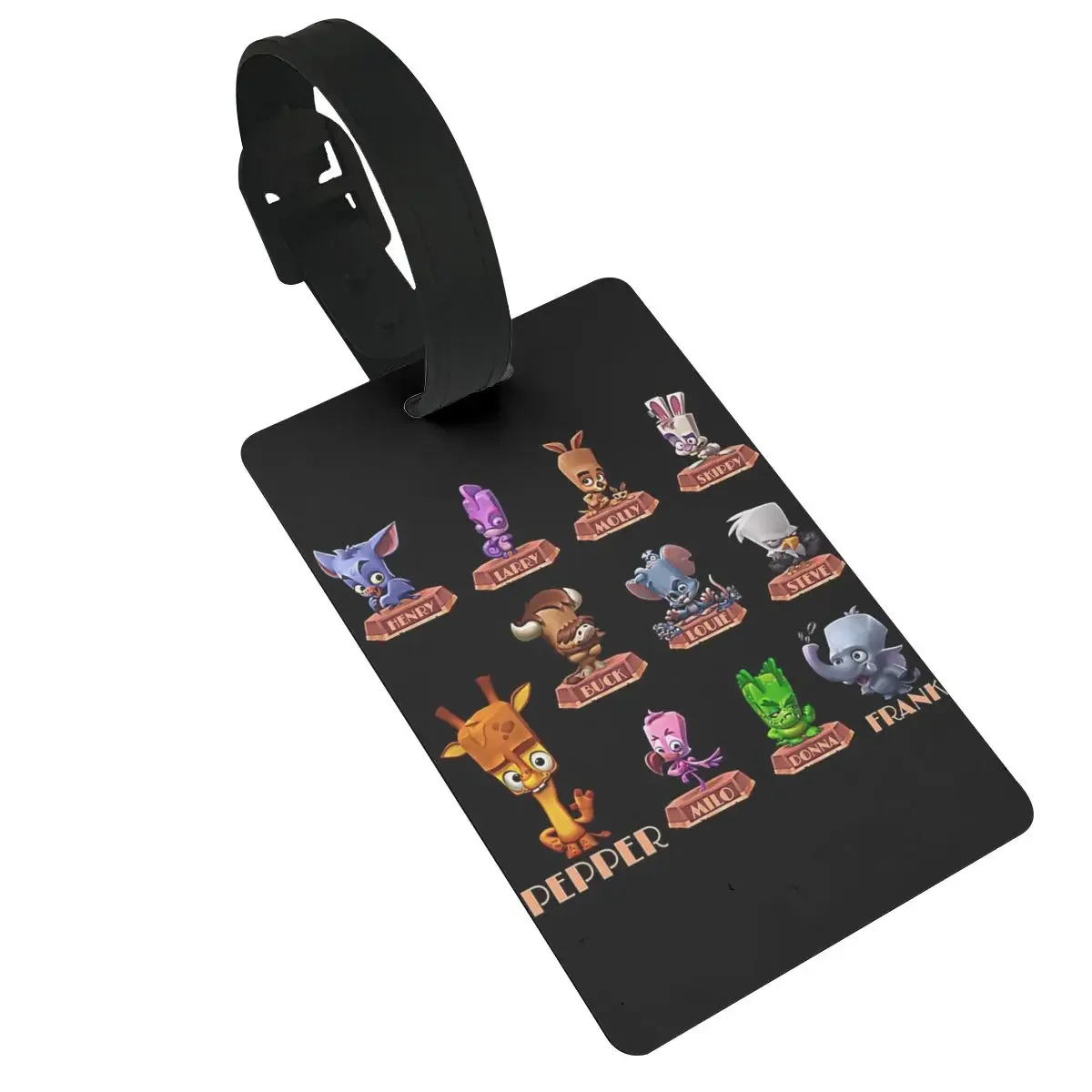 

Zooba Luggage Tags Suitcase Accessories Travel PVC Cute Baggage Boarding Tag Portable Label Holder ID Name Address