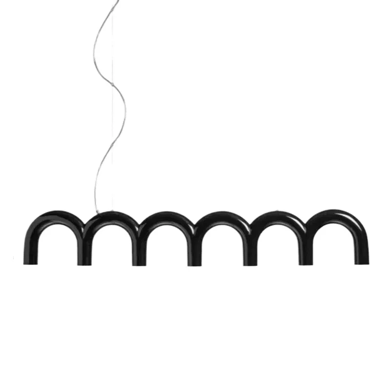Minimalistyczny Nowoczesny Żyrandol Łukowy w Kształcie Litery U, Lampy Wiszące LED, Artystyczne i Kreatywne do Salonu, Jadalni, Lampy Wiszące, Dekoracja Domu — Zdjęcie 2 z 2