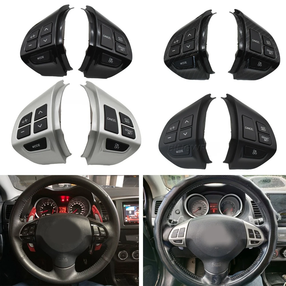 

For Mitsubishi Active Sports Crossover ASX Outlander EX Install Multifunctional Volume Cruise Control Buttons Steering Wheel