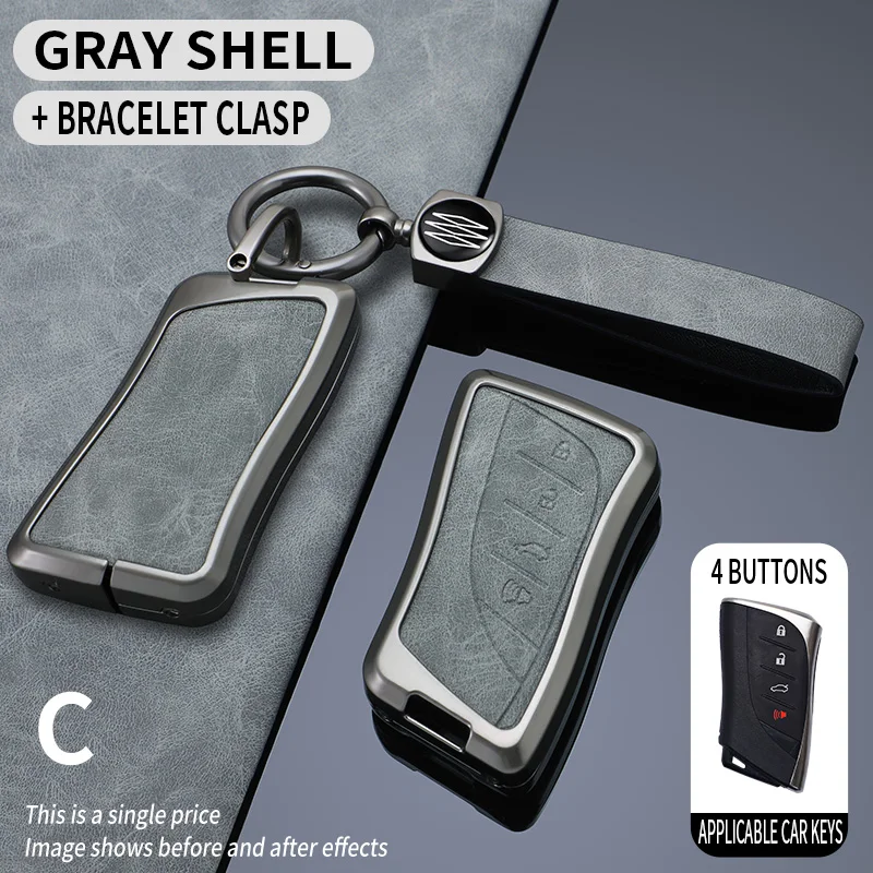

Zinc Alloy Car Key Case Cover Shell Holder Keychain For Lexus UX250 UX260 Es Es350 UX200 UX250h ES200 ES300h ES350 US200 US260h