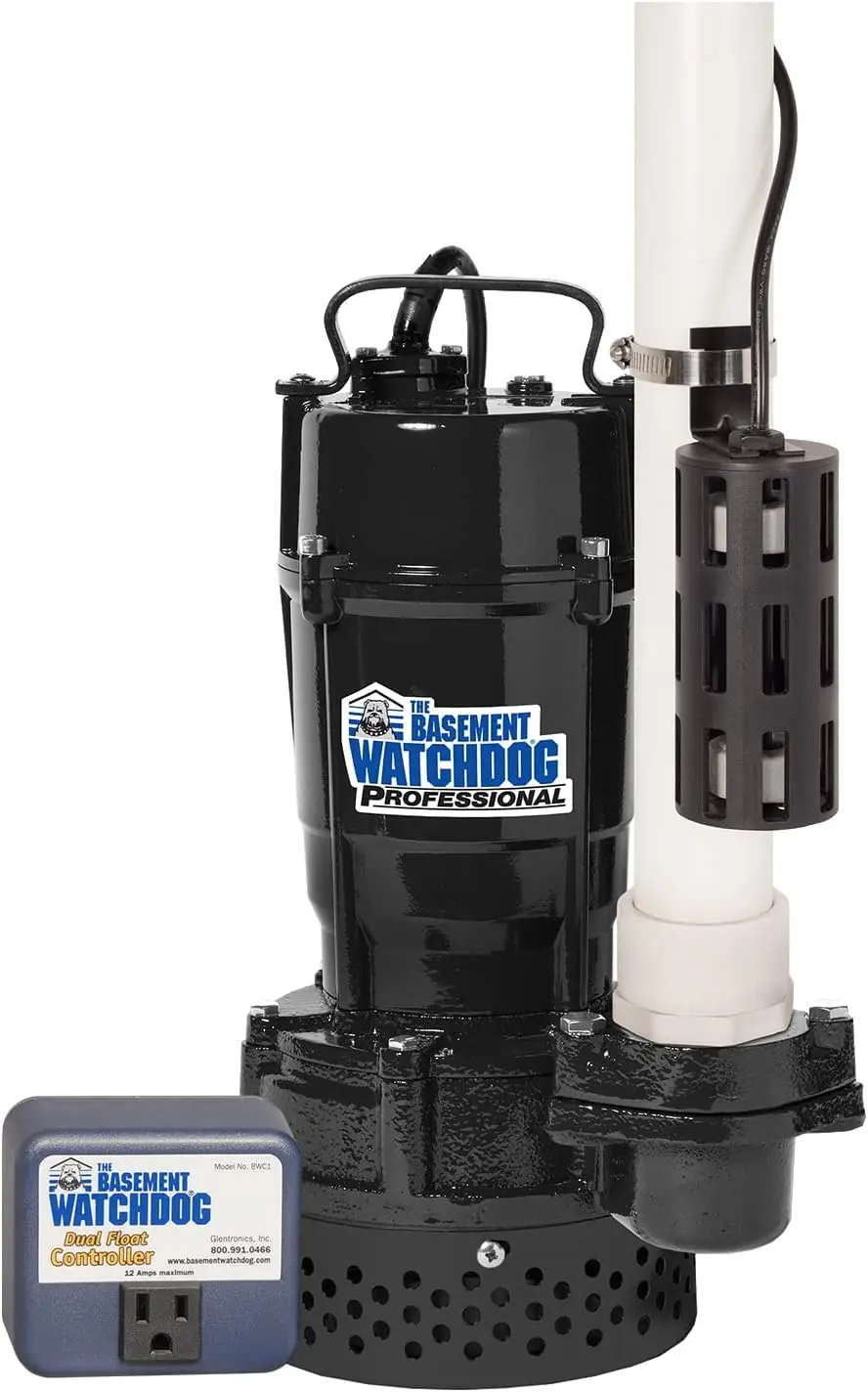 

Model BWT050 ½ 4,100 GPH at 0 ft. and 2,770 GPH at 10 ft. Cast Iron/Cast Aluminum Submersible Sump Pump